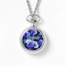 Blue Pansies Pansy Flower Floral Personalized