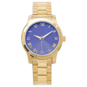 Relógio Blue Unisex Oversize Dourada Bracelet Watch