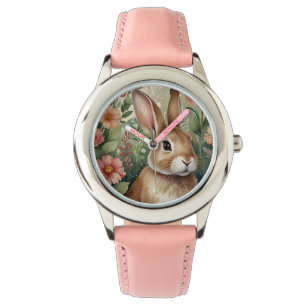 Relógio Blush Blooms e Bunny Watch