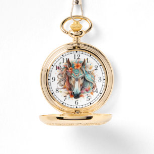 Relógio Boho Tribal Watercolor Na moda Chic Mulheres