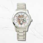 Relógio Boho Tribal Watercolor Na moda Chic Mulheres<br><div class="desc">Boho Tribal Watercolor Horse Na moda Chic Womans Watches apresenta um cavalo floral de cor aquática boêmio. Criado pelo Evco Studio www.zazzle.com/store/evcostudio</div>