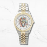 Relógio Boho Tribal Watercolor Na moda Chic Mulheres<br><div class="desc">Boho Tribal Watercolor Horse Na moda Chic Womans Watches apresenta um cavalo floral de cor aquática boêmio. Criado pelo Evco Studio www.zazzle.com/store/evcostudio</div>
