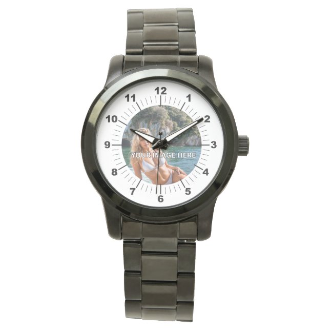 Relógio BOLD! ⌚ Oversized Black Bracelet Watch (Frente)
