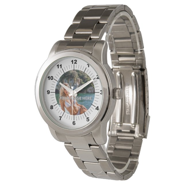 Relógio BOLD! ⚪ Oversized Silver Bracelet Watch (Angular)