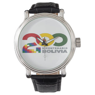 Relógio Bolívia bicentenário 200 anos