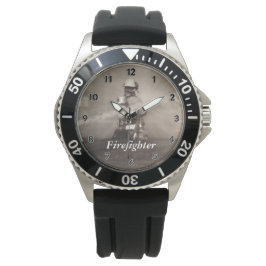 Relógio Bombeiro A Trabalhar Nas Linhas