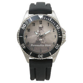 Relógio Bombeiro A Trabalhar Nas Linhas