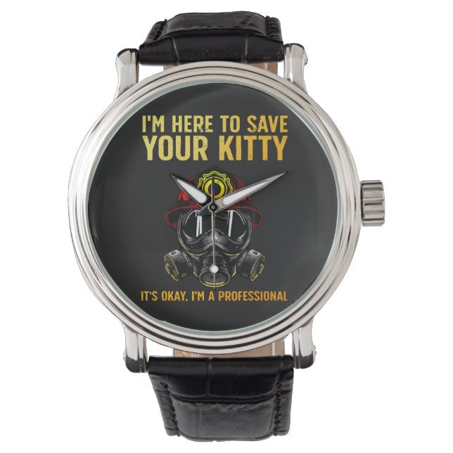 Relógio Bombeiro Engraçado Para Bombeiro (Frente)