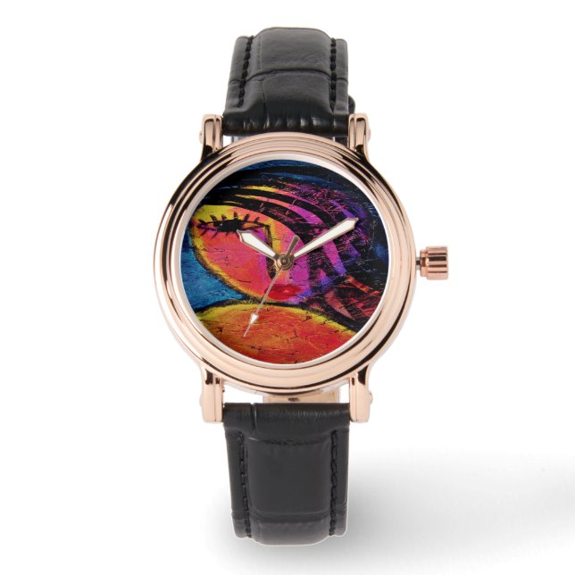 Relógio Bonita Abstrato de arte para Vestir (Frente)