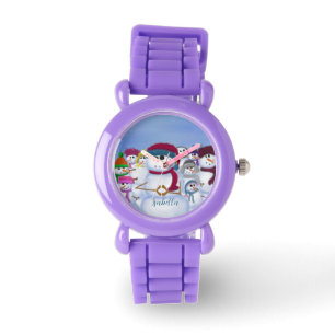 Relógio Bonita e Whimsical Snowmen Watch
