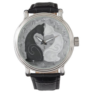 Relógio Bonito Casal de Gato de Amor, Presente