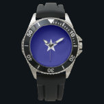 Relógio Bonnie Blue Flag<br><div class="desc">Esta design apresenta a bandeira de Bonnie Blue, que foi uma faixa associada em várias ocasiões à República do Texas, à República do Texas, à República do Oeste da Flórida e aos estados do sul da América no início da Guerra Civil Americana em 1861. Hoje, muitas vezes, serve como uma...</div>