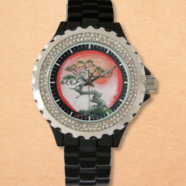 Relógio Bonsai no Sunset (Criador carregado)