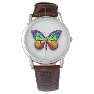 Relógio Borboleta arco-íris Monarca