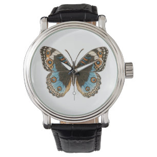 Relógio Borboleta Azul Pansy