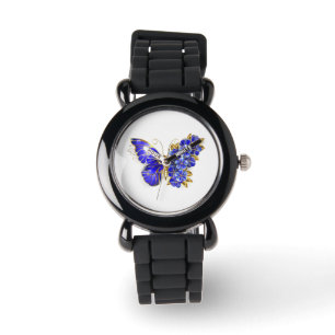 Relógio Borboleta Flor Sapphire