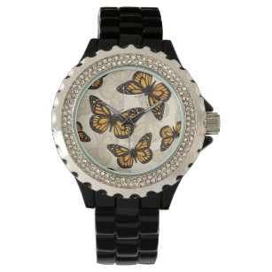 Relógio Borboletas de monarca