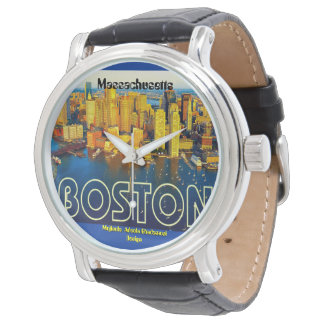 Relógio boston 2, Massachusetts - Personalizado