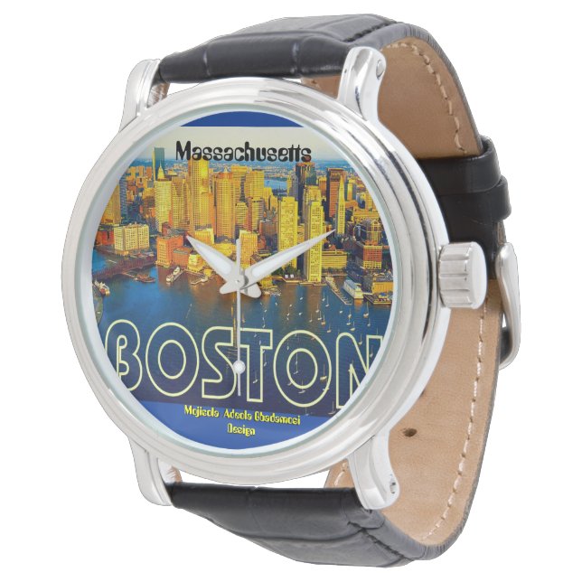 Relógio boston 2, Massachusetts - Personalizado (Angular)