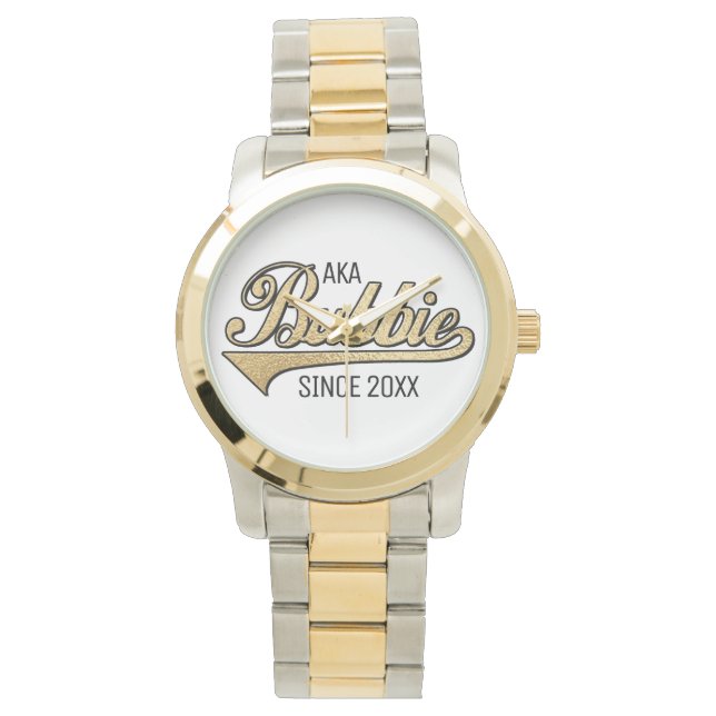 Relógio Bracelete de dois tontos vigia vovó/novato (Frente)