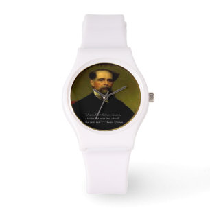 Relógio Branco de Silicone Feminino Charles Dicken