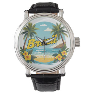 Relógio Brasil [Nome do Produto] Praia Tropical Presente d