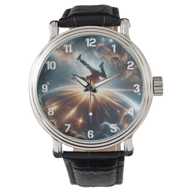 Relógio Breakdance encontra o Universo (Frente)