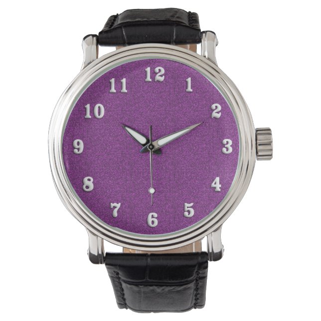 Relógio Brilho Roxo (Frente)
