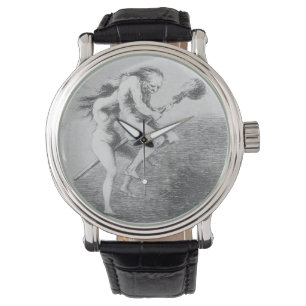 Relógio Bruxas Em Uma Broomstick De Francisco Goya