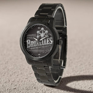 Relógio Bruxelles Quantum Nostalgic Black Bracel de Grande