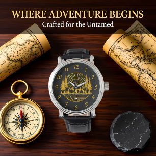 Relógio Buffalo caminhando pelo rio em Sunset