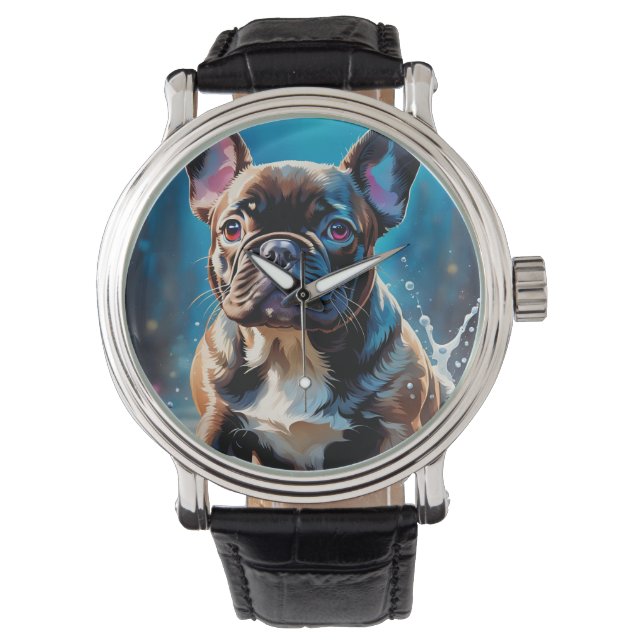 Relógio Buldogue Francês (Frente)