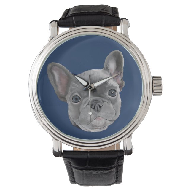 Relógio Buldogue Francês (Frente)