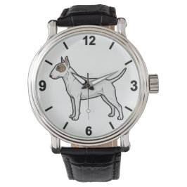 Relógio Bull Terrier Dog Wrist Watch Bold Pet Style