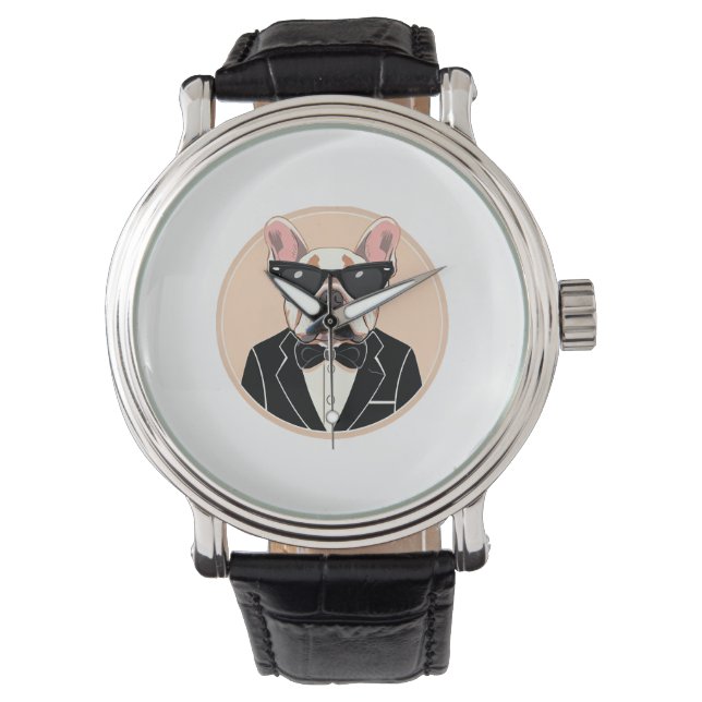 Relógio Bulldog Art Francês (Frente)