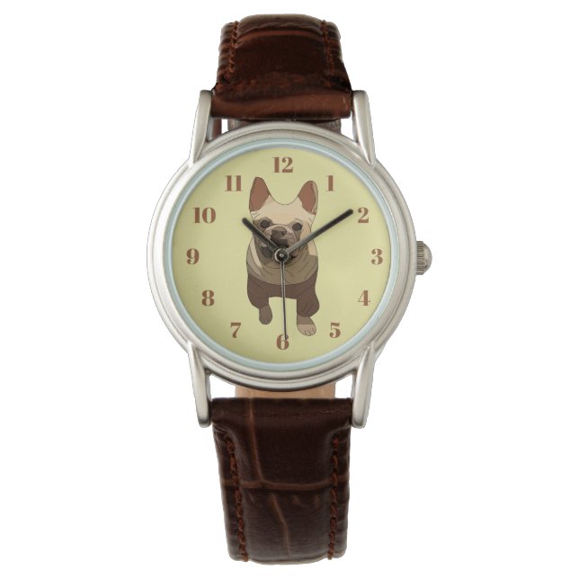 Relógio Bulldog Francês (Frente)
