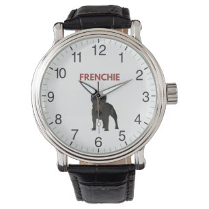 Relógio Bulldog Francês Escuro