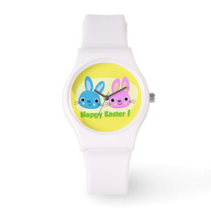 RELÓGIO BUNNIES "FELZ PASCOA"
