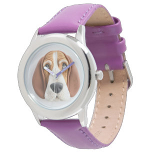 Relógio Cachorro Basset Hound Inspirado em 3D