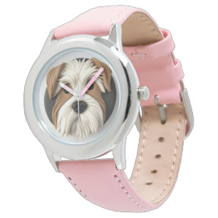 Relógio Cachorro Biewer Terrier Inspirado em 3D