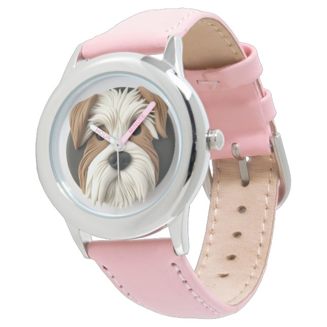 Relógio Cachorro Biewer Terrier Inspirado em 3D (Angular)