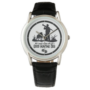 Relógio Cachorro Caça Cotação Rifle Hunter Watch