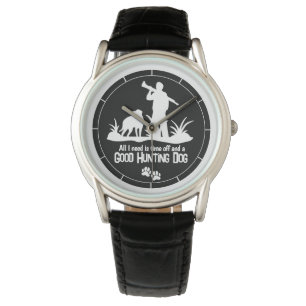 Relógio Cachorro Caça Cotação Rifle Hunter Watch