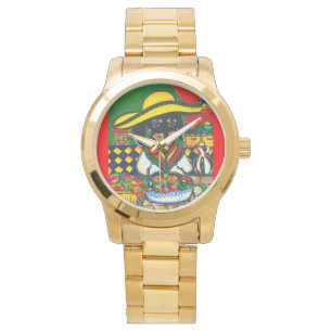 RELÓGIO CACHORRO DACHSHUND CHEFE MEXICANO