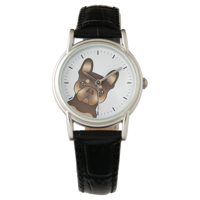 Relógio Cachorro De Desenho Animado Fofo Bulldog Francês C (Frente)