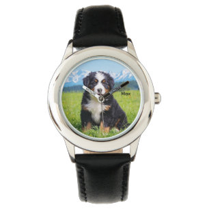 Relógio Cachorro de Montanha Bernese, de Cute Kid, persona