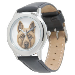 Relógio Cachorro Malinoi Belga Inspirado em 3D
