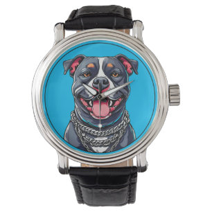 Relógio Cachorro Pitbull