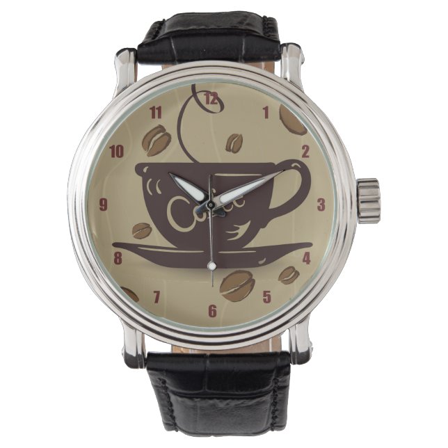 Relógio Café e feijão (Frente)