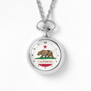 Relógio California & Flag, California fashion USA /design